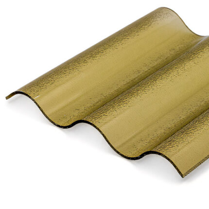 Acryl Wellplatten C-Struktur 76/18 bronze braun sinus