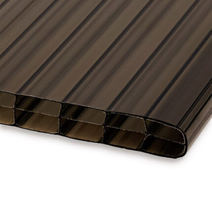 Doppelstegplatten 16mm Polycarbonat 3 Fach Struktur baraun bronze Marlon hagelsicher