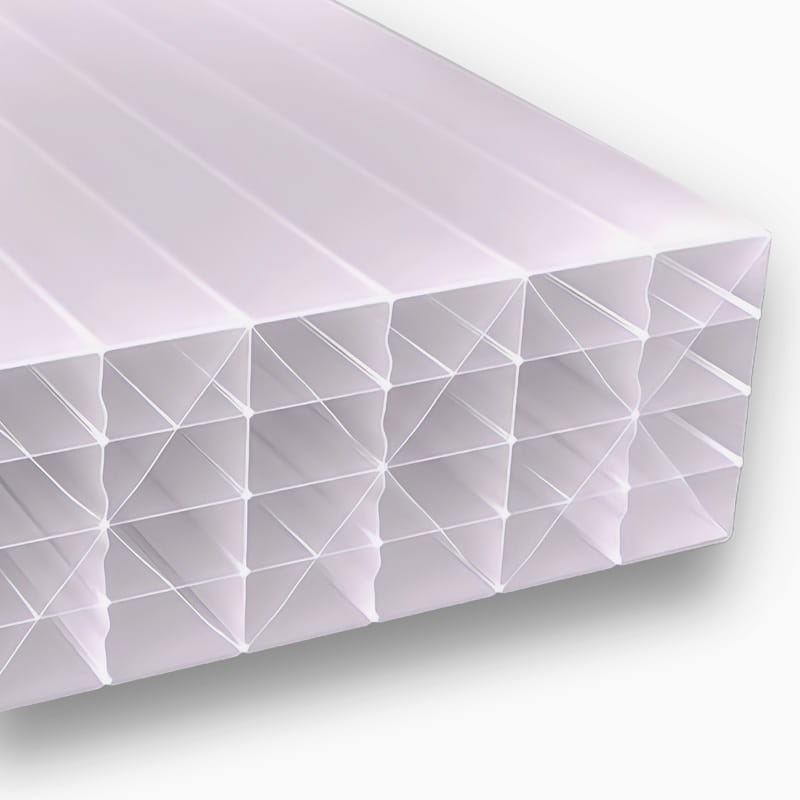 Doppelstegplatten 32 mm opal Polycarbonat hagelfest – Exolon® UV 5M-Struktur IQ-Relax