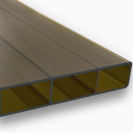 Dacheindeckung rauchbraun 16/32 16 mm Stegplatten Acryl - Alu-Alu